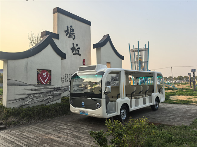 电动观光车在无锡拈花湾景